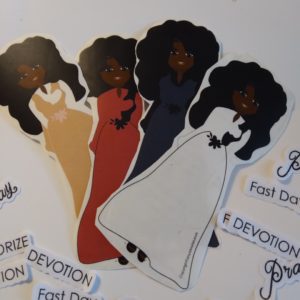 The Modesty Maiden Stickers (Pack of Four)